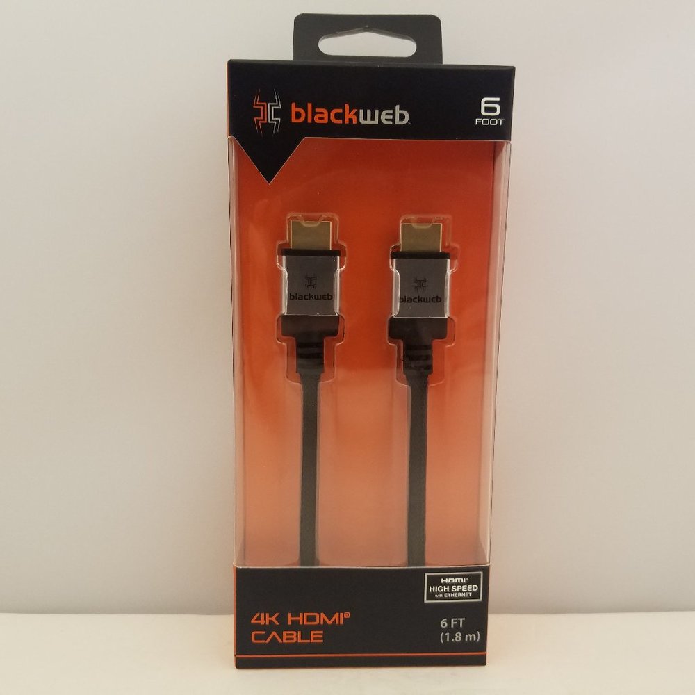4K HDMI Cable 6 foot 1.8m HDMI High Speed w/ Ethernet Braided 🆕